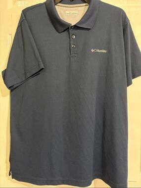 Columbia Navy Blue Polo with Embroidered Logo